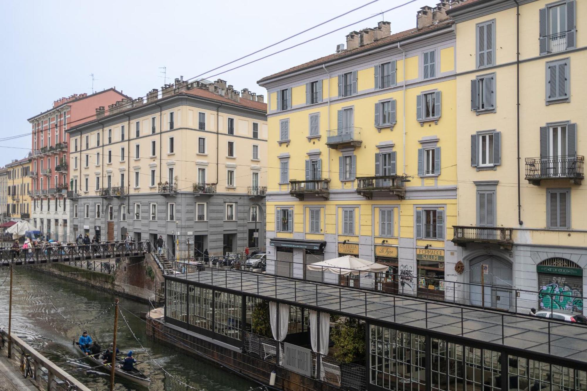Navigli Dimora Storica Con Vista Sul Canale Milan Bagian luar foto
